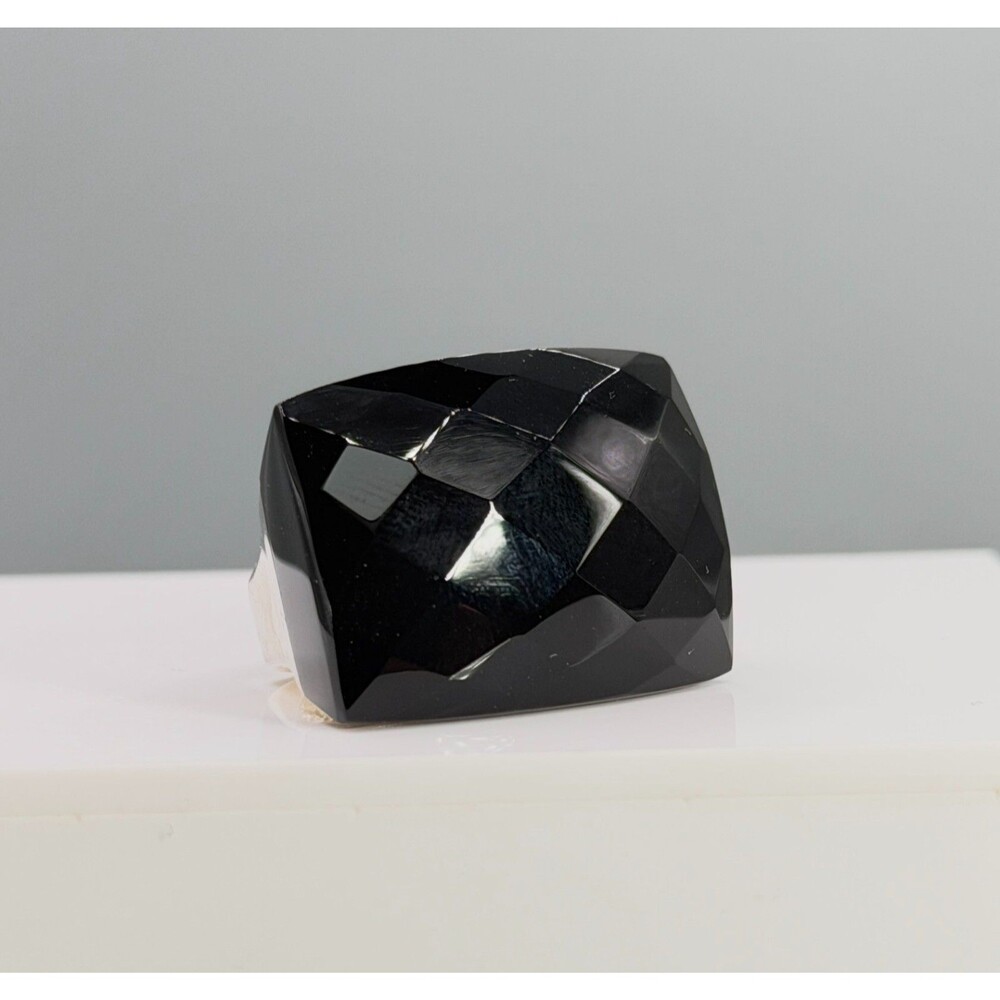 Chateau D'Argent 925 Sterling Silver Black Onyx Statement Ring Sz 5.75 18.6g